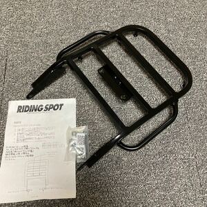 ライディングスポット(RIDING SPOT) リアキャリア スチール製 タイプ2 265×270mm ブラック SUPER XR250/BAJA[MD30](95-07)