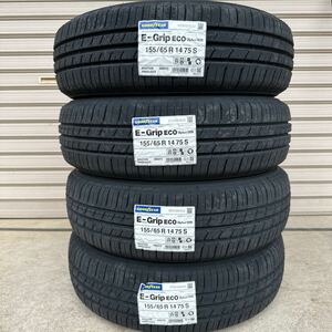 【2023年製】4本送料込み17500円～◆155/65R14 グッドイヤーE-Grip EG01 ◆155/65-14◆ワゴンR タント　デイズ N-BOX ラパン N-WGN ムーヴ