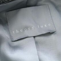 [PT13100] セオリーリュクス ジャケット ノーカラー カシミヤ混 ストレッチ グレー系 38 Theory luxe_画像7