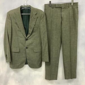 [D2433] ダンヒル パンツスーツ セットアップ 2つボタン グリーン系 46 dunhill