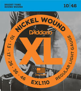 D'addario EXL110 Regular Light 10-46 エレキギター弦〈ダダリオ〉