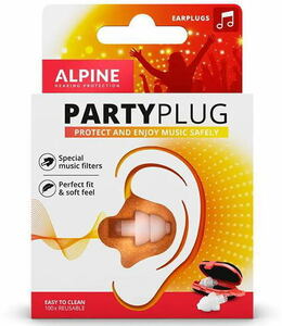 ALPINE HEARING PROTECTION/耳栓 PartyPlug TPR(クリア）〈アルパイン〉