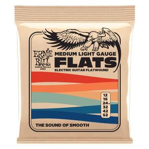 ERNIE BALL 2582 FLATWOUND MEDIUM-LIGHT 12-52 フラットワウンドエレキ弦〈アーニーボール〉