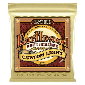 ERNIE BALL 2007 EARTHWOOD CUSTOM LIGHT 80/20 BRONZE 11.5-54 アコースティック弦〈アーニーボール〉