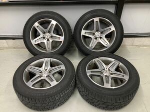 希少★ AMG 純正 ホイール PCD130 Gクラス ベンツ 9.5j 19 インチ ET50 DOT JWL 車検対応 ピレリ タイヤ 275/55R19 愛知県 手渡し可能 