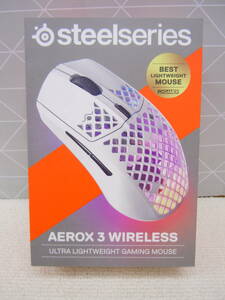 A731 新品未開封 スティールシリーズ 本格派 ゲーミングマウス 無線 62608 Aerox 3 Wireless snow 2022 超軽量 TRUEMOVE AIRセンサー搭載