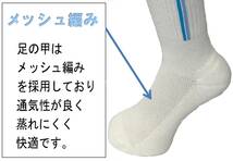 【送料込】日本製 バレーボールソックス 23-25cm 2足1セット 抗菌防臭機能付 BK×PK _画像8