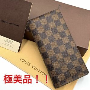 ルイヴィトン ポルトフォイユ ブラザ ダミエ 長財布 レディース メンズ LOUIS VUITTON