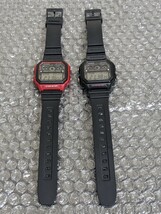 CASIO ILLUMINATOR 10YEAR BATTERY ブラック　レッド　2点セット_画像1