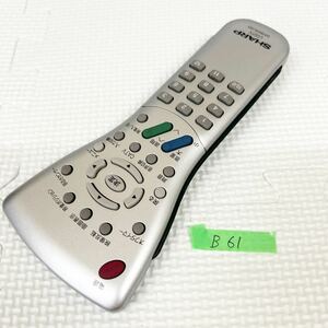 シャープ LCDTV GA184WJSA テレビ リモコン 【動作品】