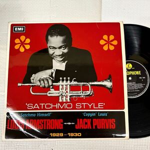 LP レコード LOUIS ARMSTRONG ルイ・アームストロング JACK PURVIS “SATCHMO STYLE” 1929-1930 0215-2