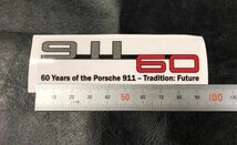 ポルシェ 911 60周年 ステッカー シンプルデザイン ベースライン有 porsche 996 997 991 718 356 930 964 Tradition Future (-p91i6o2_画像1