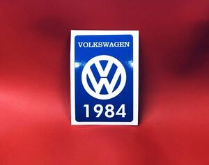 Volkswagen 1984 ステッカー ビートル 84 空冷 beetle vw フォルクスワーゲン kombi 空冷式 air cooled 空冷ワーゲン クラシック (-vwAc04