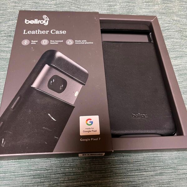 Bellroy Leather Case for Pixel 7 薄型フォンケース - Black