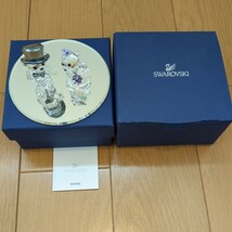 スワロフスキー　置物　ガラス　swarovski クマ　ウエディング　廃盤_画像2