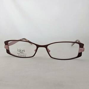 LAFONT ラフォン◆CLAIRE-676J◆メガネ 眼鏡◆ブラウン×ピンク◆スクエア◆レディース◆フランス製【未使用品】【送料無料】