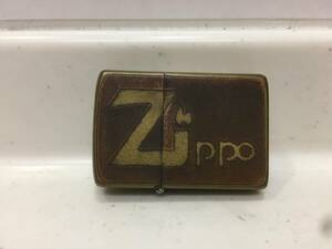 Zippo　ジッポー　ロゴ　SOLID BRASS　ソリッドブラス　銅板張り　1983年製　ヴィンテージ　　　T454　　　　KJ1