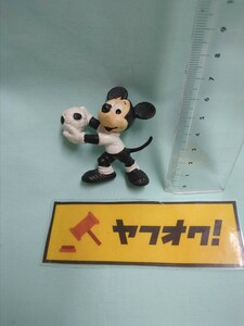 ビンテージ　ディズニー　PVC フィギュア　サッカー　ミッキー　　Bully　キーパー　白