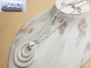 N766　ヴィンテージ ネックレス LISNER リスナー ホワイトカラー アクセサリー Vintage necklace
