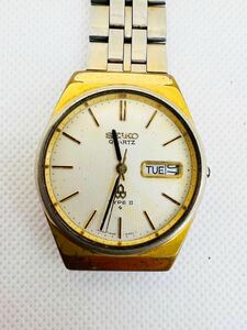 SEIKO QZ Type II デイデイト 7546-833E 日本国有鉄道総裁 メンズ 不動 フェイスのみ M6