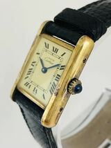 Cartier マストタンク 手巻き スクエア ローマン ARGENT 925 レディース 稼働 C3_画像3