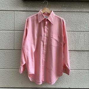 70s USA古着 ピンク ドレスシャツ 長袖シャツ Kent collection by Arrow カナダ製 アメリカ古着 vintage ヴィンテージ ライトピンク