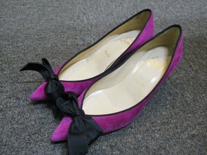 約23.5㎝【中古】Christian Louboutin クリスチャンルブタン パンプス　スエード　