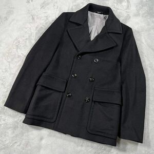 1円〜　美品　Maison Margiela メゾンマルジェラ　マルタンマルジェラ　Pコート アウター ブラック　48サイズ 1886