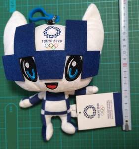 東京オリンピック 2020 ミライトワ パスケース ぬいぐるみ リール付 TOKYO Olympic Games mascot Miraitowa stuffed toy Doll pass holder