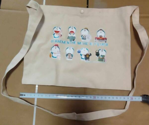 非売品 映画40周年記念 ドラえもん コットン サコッシュ 肩掛け トートバッグ エコバッグ Doraemon Cotton Sacoshe tote bag eco bag
