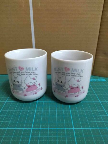 ミント&ミルク 湯呑み 猫 ねこ ネコ 湯呑 湯飲 カップ コップ グラス マグ CAT MINT & MILK Mag Cup teacup