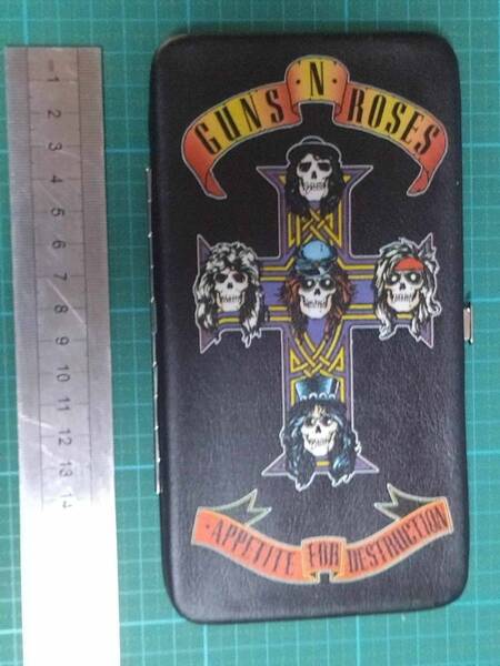 現状 ガンズ・アンド・ローゼズ 財布 ケース型 ウォレット カードケース ガンズ GN'R Guns N' Roses wallet card case