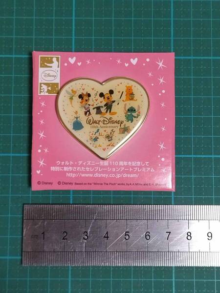 非売品 ウォルト・ディズニー 生誕 110 周年 記念 ピンバッジ ピンズ ミッキー Mickey Walt Disney 110 Anniversary pins lapel pin badge