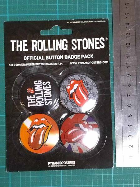 公式 ローリング・ストーンズ 缶バッジ セット 缶 バッジ PinBack button tin badge can The Rolling Stones OFFICIAL BUTTON BADGE PACK