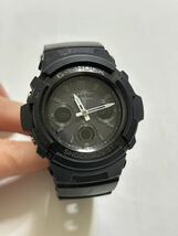 CASIO G-SHOCK 腕時計 カシオ ブラック 稼動品AWG-M100B_画像1