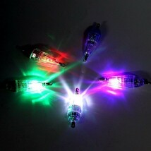 1円 LED 集魚灯 5カラー 6cm 5個セット 水中ライト 夜釣り 仕掛け ミニ 1o_画像1