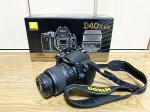 【現状品】Nikon ニコン D40kit デジタル一眼レフカメラ D40X AF-S DX Zoom-Nikkor 18-55mm f3.5-5.6 G　動作未確認　現状品