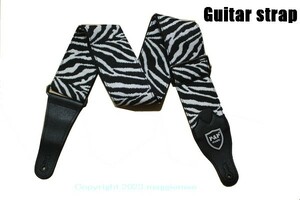  new goods guitar strap JW Zebra zebra animal pattern electro akogi base lock ROCK Reggae rhinoceros ke punk gran ji