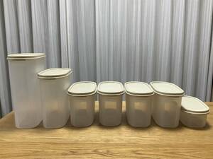 TUPPERWARE タッパーウェア ７点　MMシリーズ 楕円　保存容器 未使用品 匿名配達