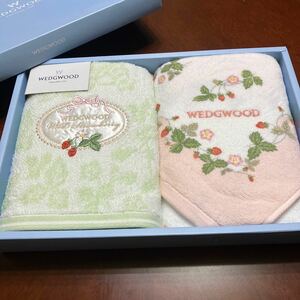 WEDGWOOD ウェッジウッド フェイスタオル 2枚セット 保管品 未使用