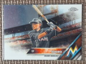 2016 Topps Chrome #116 ICHIRO SUZUKI Miami Marlins New York Yankees Seattle Mariners Orix Blue Wave