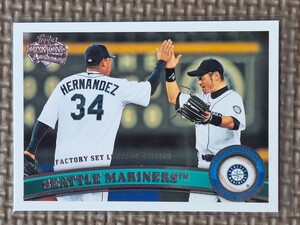 2011 Topps Diamond Anniversary #589 Seattle Mariners Factory Set Limited Edition ICHIRO SUZUKI/FELIX HERNANDEZ