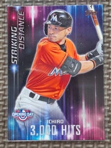 2016 Topps Opening Day #SD-1 ICHIRO SUZUKI Striking Distance 3000 Hits Miami Marlins N. Y. Yankees Seattle Mariners Orix Blue Wave