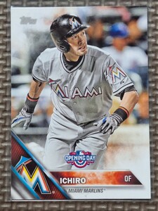 2016 Topps Opening Day #OD-29 ICHIRO SUZUKI Miami Marlins New York Yankees Seattle Mariners Orix Blue Wave