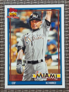 2016 Topps Archives #277 ICHIRO SUZUKI 1991 65 Years Of Baseball Miami Marlins New York Yankees Seattle Mariners Orix Blue Wave