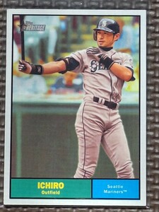 2010 Topps Heritage #244 ICHIRO SUZUKI Seattle Mariners Orix Blue Wave