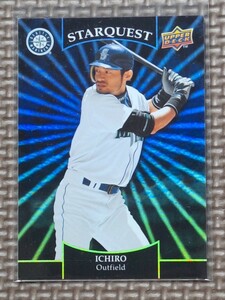 2009 Upper Deck Series 1 SQ-12 ICHIRO SUZUKI Starquest Black Ultra Rare Seattle Mariners Orix Blue Wave