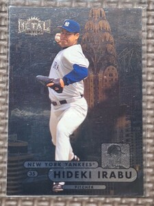 1998 Fleer Metal Universe #132 HIDEKI IRABU New York Yankees Lotte Orions Chiba Lotte Marines