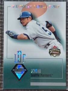 2002 Fleer Focus #9 Of 25 IDC ICHIRO SUZUKI International Diamond Company Seattle Mariners Orix Blue Wave