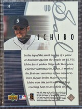 2001 Upper Deck Salute To ICHIRO #36 ICHIRO SUZUKI RC Seattle Mariners Orix Blue Wave_画像2